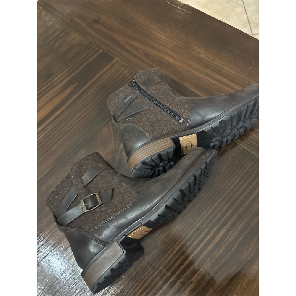 Merrell Wool Blend Women Legacy Buckle WP Casual Boots  Brown Leather size 7